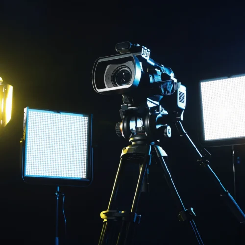 Image for the blog post Filming Leaders: Three lights and a camera.